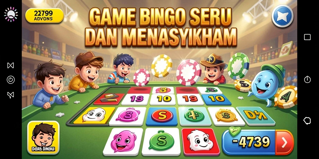 Screenshot gameplay Bingo yang seru dan interaktif.