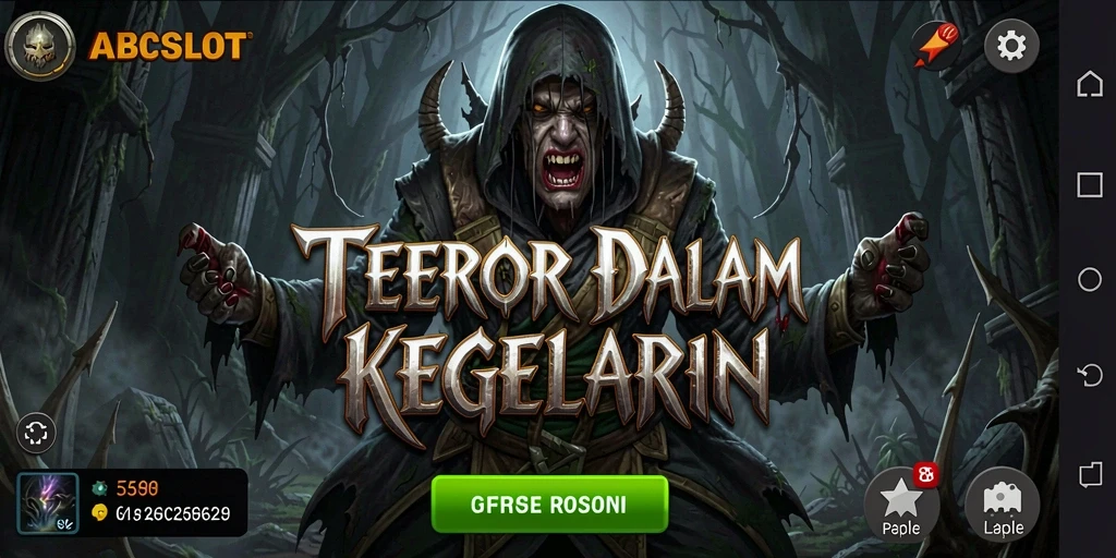 Tampilan mendebarkan dari gameplay Horror dalam ABCSLOT.