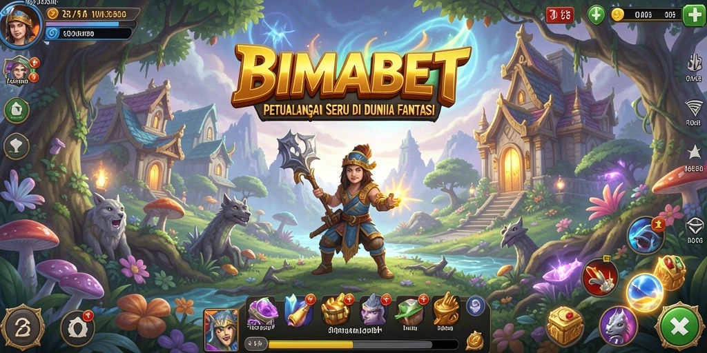 Screenshot menampilkan gameplay mendebarkan di dunia petualangan BIMABET.