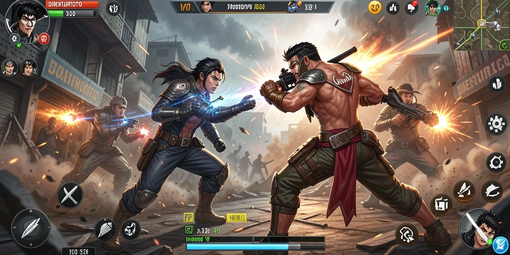 Screenshot utama DIREKTURTOTO yang menunjukkan pertarungan yang seru.