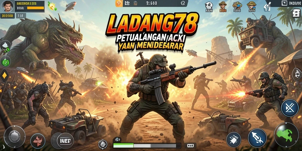 Tampilan gameplay mendebarkan dari LADANG78 dengan aksi seru dan grafis menakjubkan.