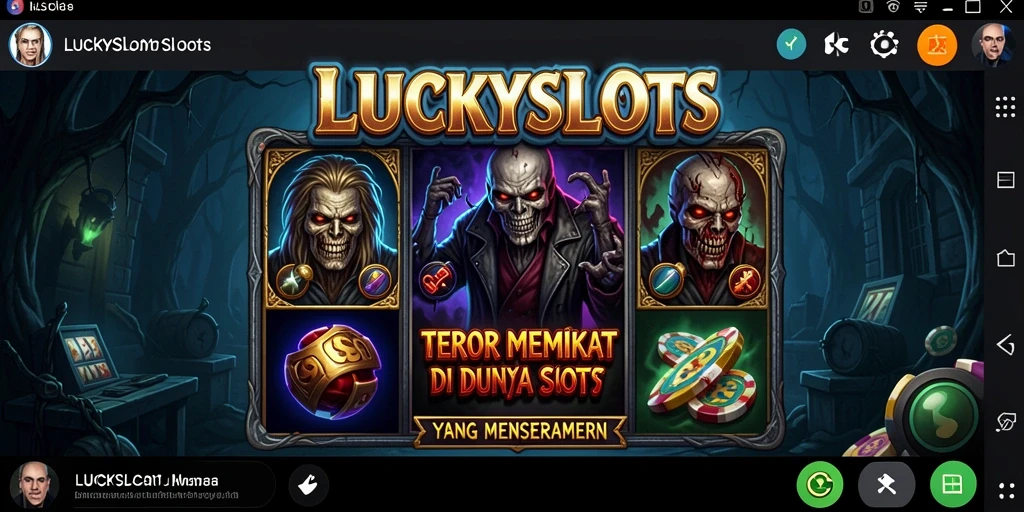 Screenshot menampilkan gameplay teror di LUCKYSLOTS yang menegangkan.