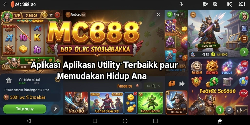 Tampilan antarmuka pengguna MC888 yang sederhana dan fungsional.