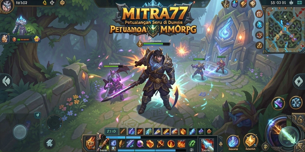 Tampilan gameplay dari MITRA77 yang memukau dan interaktif.