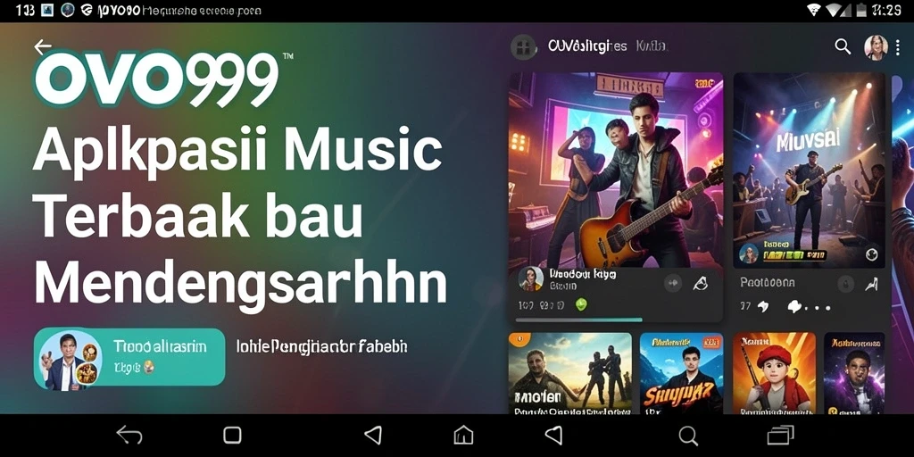 Tampilan menarik dari OVO99 sambil mendengarkan musik.
