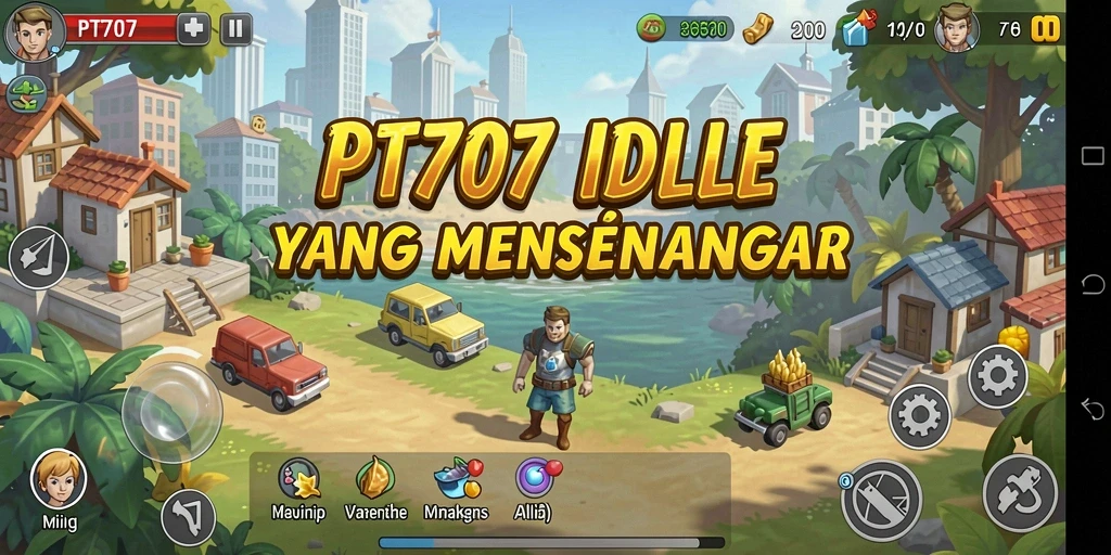 Screenshot PT707 menampilkan gameplay Idle yang menarik dan dinamis.