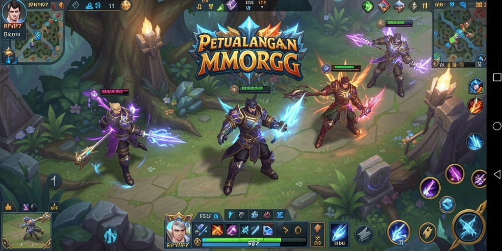 Tampilan screenshot RPVIP7 menampilkan aksi seru dalam gameplay MMORPG.