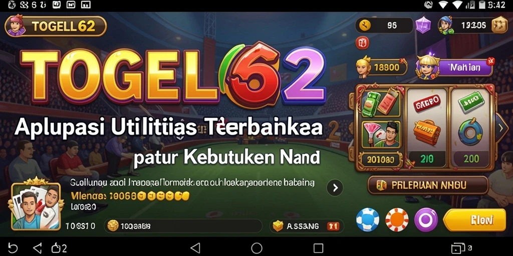 Screenshot utama TOGEL62 menampilkan antarmuka pengguna yang intuitif dan bersih.