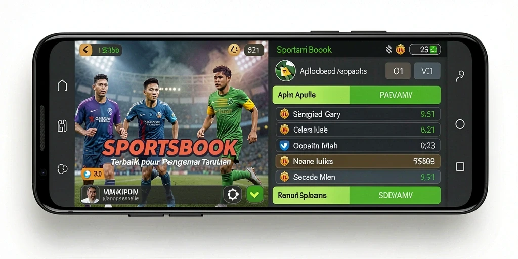 Tampilan menarik dari gameplay V21 yang penuh aksi sports betting.
